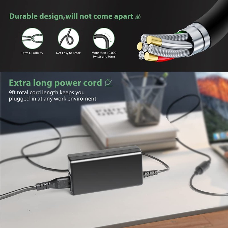 CASIMY 19V 3A AC DC Adapter Charger Compatible with AMD