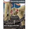 Mens Cargo Hiking Pants, Lightweight Quick Dry Fishing Pants, Water