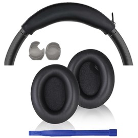 Adhiper WH-1000XM4 Protein Leather Ear Pads + Silicone Earpad Covers