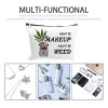 Cokosoxo Bolsa De Cosméticos Divertida Weed Leaf, Might Be Makeup