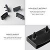JFGDVW 12 Pcs Black Bed Slats Holders, Reusable Plastic Bed