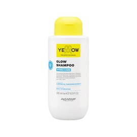 "YELLOW PROFESSIONAL HYDRA CARE GLOW SHAMPOO 500 ml Shampoo iluminador hidratante para todo tipo de cabello POTENCIADO CON LUMITECH & TAMARIND EXTRACT CONCEBIDO PARA HIDRATACIÓN DIARIA"