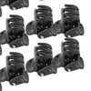 100Pcs Mini Hair Clips Black Tiny Plastic Small Claws Hair