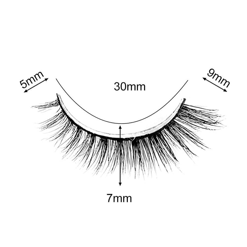 Musegetes False Eyelashes 3D Mink Lashes Ultra Lightweight Soft Handmade