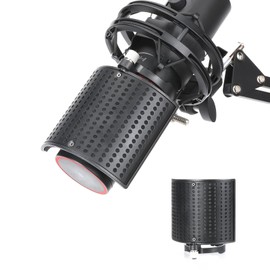 YOUSHARES HyperX QuadCast Microphone Pop Filter for Metal Panel Metal Mesh Filter Compatible with HyperX QuadCast 2