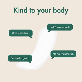 Eco by Naty Incontinence Pads Mini for Women – Pads for sensitive bladder, Absorbent and discreet Eco friendly Pads (20 Count)