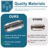 Dreyoo Replacement Collet and Nut Kit Compatible with CN1, Silver,