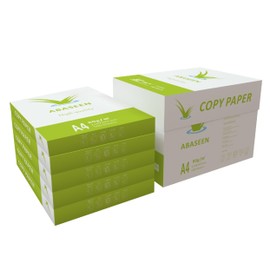 Abaseen 5 Reams 2500 Sheets Printer Paper A4 White | 80 GSM | 210x297mm A4 Printer Paper | Multipurpose Printer Paper for Home and Office Use