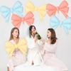 6 Pcs Large Pink Bow Foil Balloons Girls Women Bow
