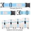 KICPUK Luggage Strap Set of 2,Suitcase Straps Eye-catching,Luggage Strap with