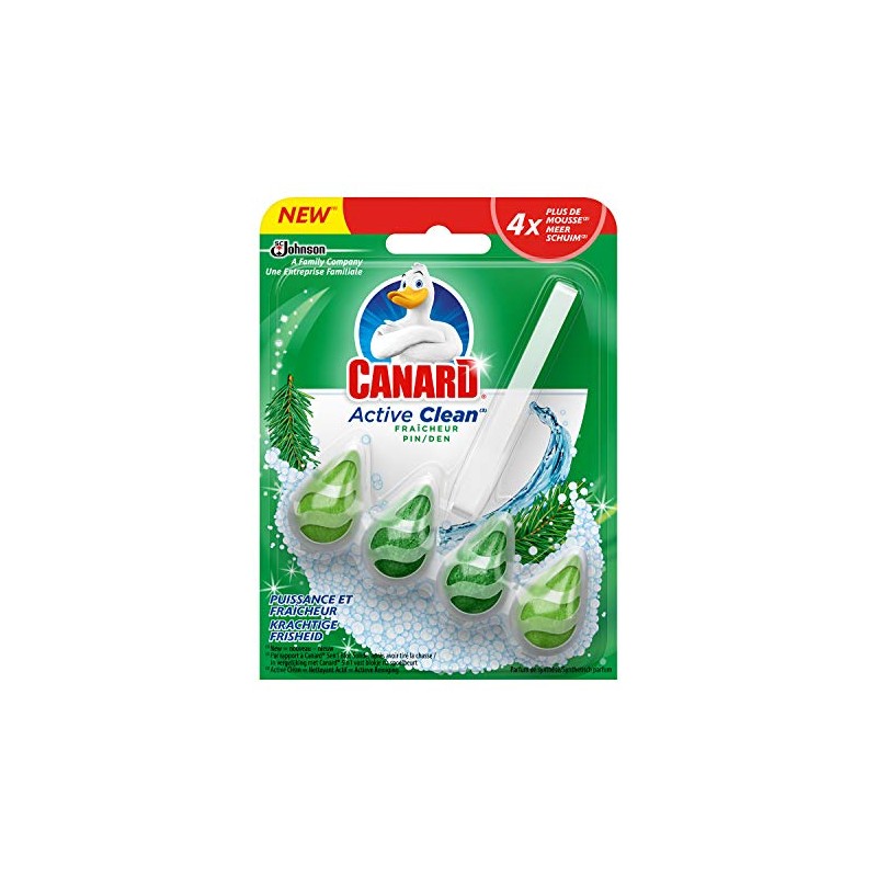 Toilet Duck Active Clean Pin, 38.6 g, Pack of 4