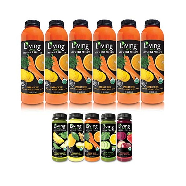 O2 Living Juice Carrot Kick Organic Cold-Pressed, No Sugar or