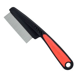 TOKIMMASH Stainless-Steel Fine-Tooth Grooming Comb for Dogs and Cats, Dandruff Comb, Multifunction Pet Steel Comb Tool (HAIR COMB)