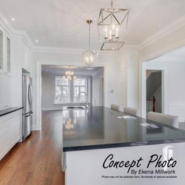 Ekena Millwork MLD03X00EM Chair Rail, 3 1/8"H x 1/2"P x 94 1/2"L, Factory Primed