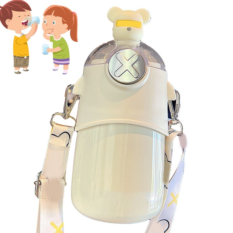 Kids Insulated Bottle with Straw 316 Stainless Steel Portable for