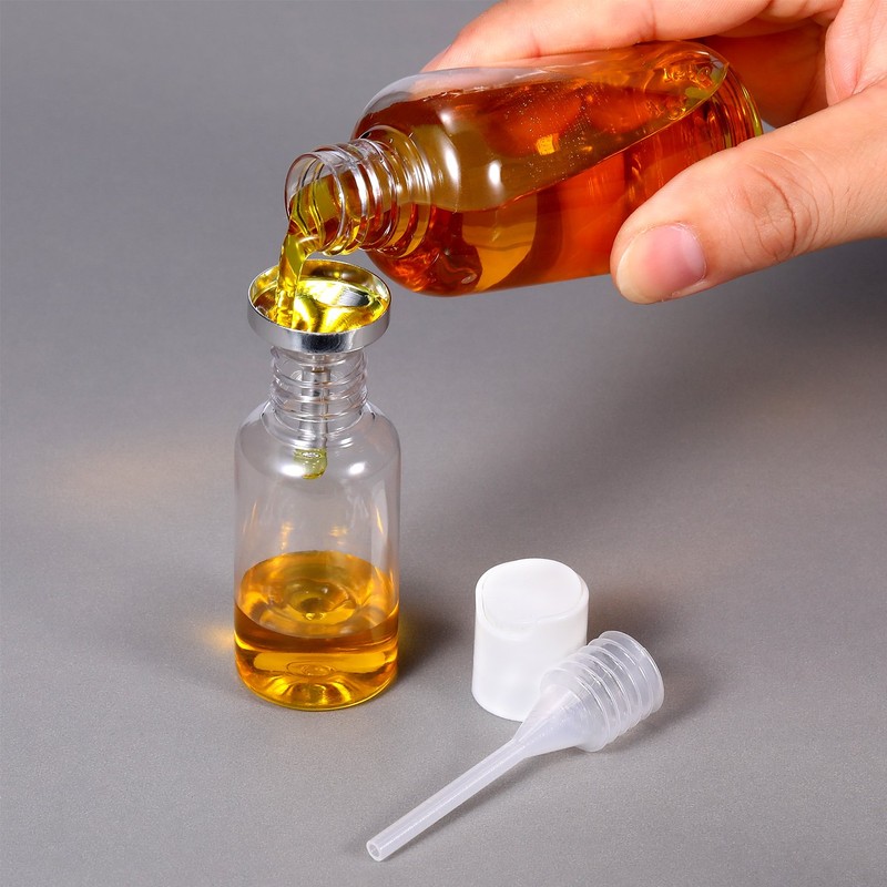 10 Pack Small Metal Funnels with 2 Pack Mini Pipette