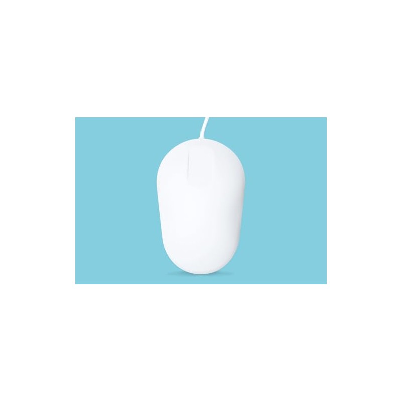 PUREKEYS Medical Mouse Touch Scroll USB-Cabled White