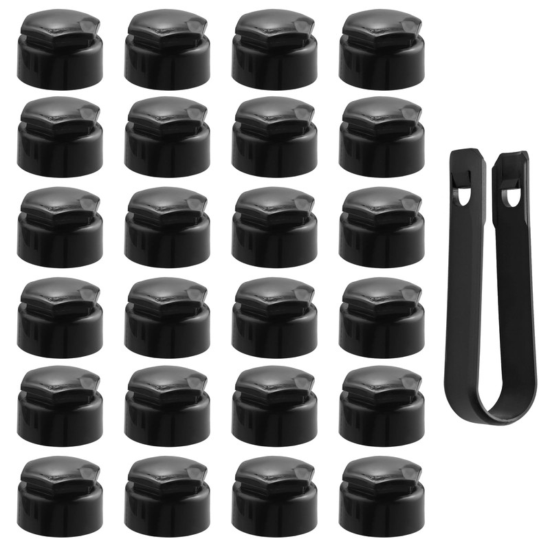 AUTOUTLET 24pcs Wheel Nut Caps 17 mm, Wheel Bolts Wheel