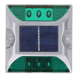 Solar Road Stud Light Cast Aluminium Alloy for Driveway Step Sidewalk Stair Outdoor IP68 Waterproof Road Marker Green Light