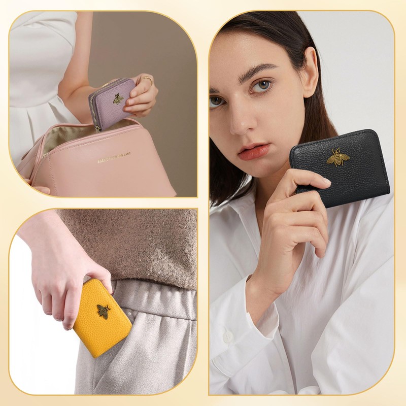 QIUTIMIY Card Holder Credit Card Holder Slim Wallet Mini Wallet,