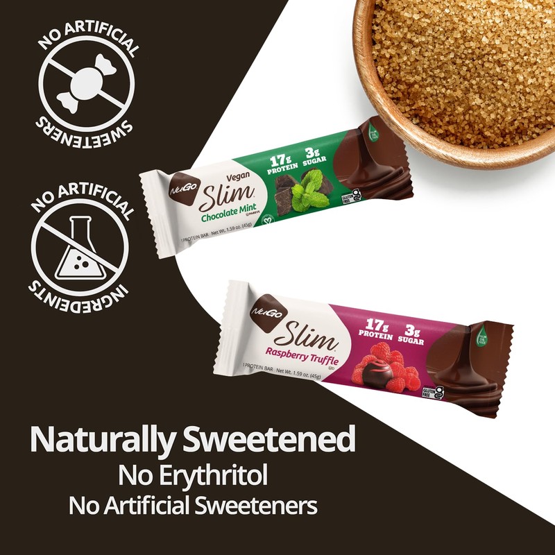 Nugo Slim Dark Chocolate Toasted Coconut, 16g Vegan Protein, 3g