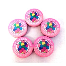 Candy Kisses Natural Lip Balm 5 Piece Bubblegum Flavor