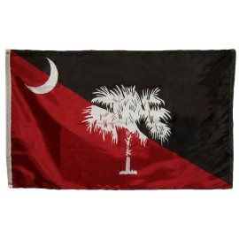 EAGLE EMBLEMS 3x5 SC South Carolina GAMECOCKS Garnet & Black PRINTED Nylon Flag 5x3 Banner