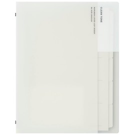 Maruman F312-06 Clean TONE B5 Loose Leaf Binder, Wide, 26 Holes, Set of 4, White