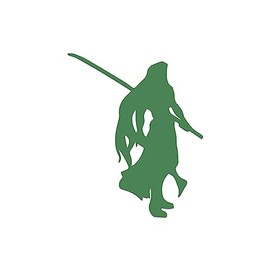 Dissidia Sephiroth Silhouette Sticker Vinyl Decal Notebook Car Window Laptop 3.25" x 4" (Green)