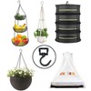 Evsteluo Rotatable Swag Ceiling Hooks for Hanging Plants Heavy Duty
