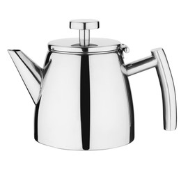 Olympia Conical Insulated Teapot with Filter St/St - 350ml, Silver