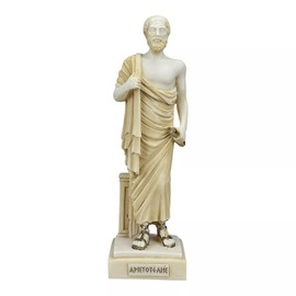 Aristotle Sculpture Cast Marble Greek Philosopher Scientist Patina
