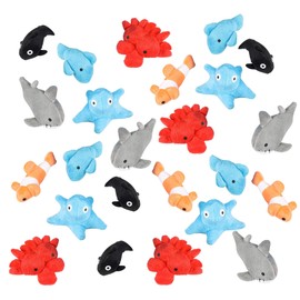 24 Pack Micro Sea Animal Toys, Sea Creatures Toys for Kids, Small Ocean Animals Toys, Fun Stuffed Animal Party Favors, Goody Bags, Classroom Treasure Box Prizes, Stocking Stuffers (24)