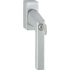 Hoppe Dallas-Secustic 11729557 Window Handle with Lock Cylinder VK 7 x 32-42 mm Matt Chrome-Plated