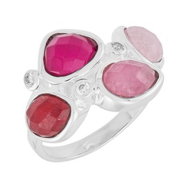 Silpada 'Romantic Serenes' Sterling Silver Mixed Stones Ring, Size 11, Size 11