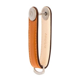 Orbitkey LTHO-2-CGTN Key Holder, Leather, Key Case, Key Cover, Key Organizer, Leather, Stylish, Genuine Leather, Keys, Cognac/Tan