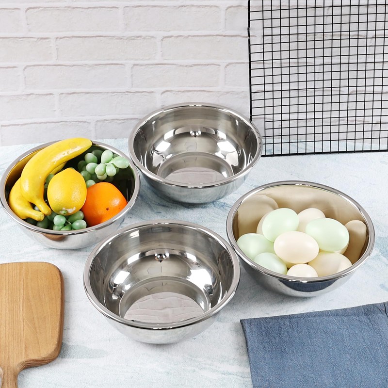 Fabnati 4 Pack Stainless Steel Mixing Bowls, 8.6 Inches Kitchen