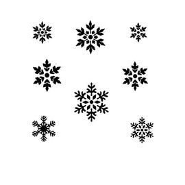 Make-Up Stencils Snowflakes