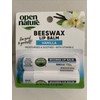 OPEN NATURE Beeswax LIP BALM Vanilla scented w/ Vitamin E
