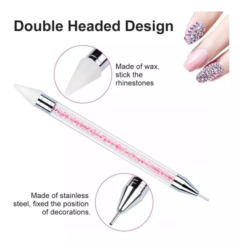 Mouyic Cristales Ab De Uñas Deco Art Rhinestones Pinza Y