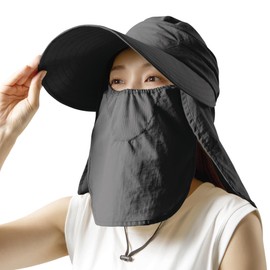 Alphax Sun Hat, UV Protection, Shade Hat, Shine, Women's Black