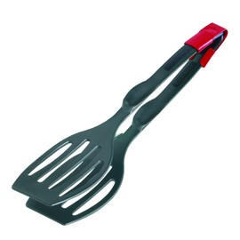 Westmark Duetto Flonal Plus 21002275 Double Spatula / Serving Tongs, High Heat Resistant up to 270°C, Length: 28.9 cm, Plastic, Black