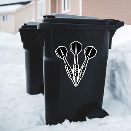 Extra Large 460mm 'Darts Set' Permanent Sticker Decal for Cars/Windows/Bins/Walls (DW00120307)