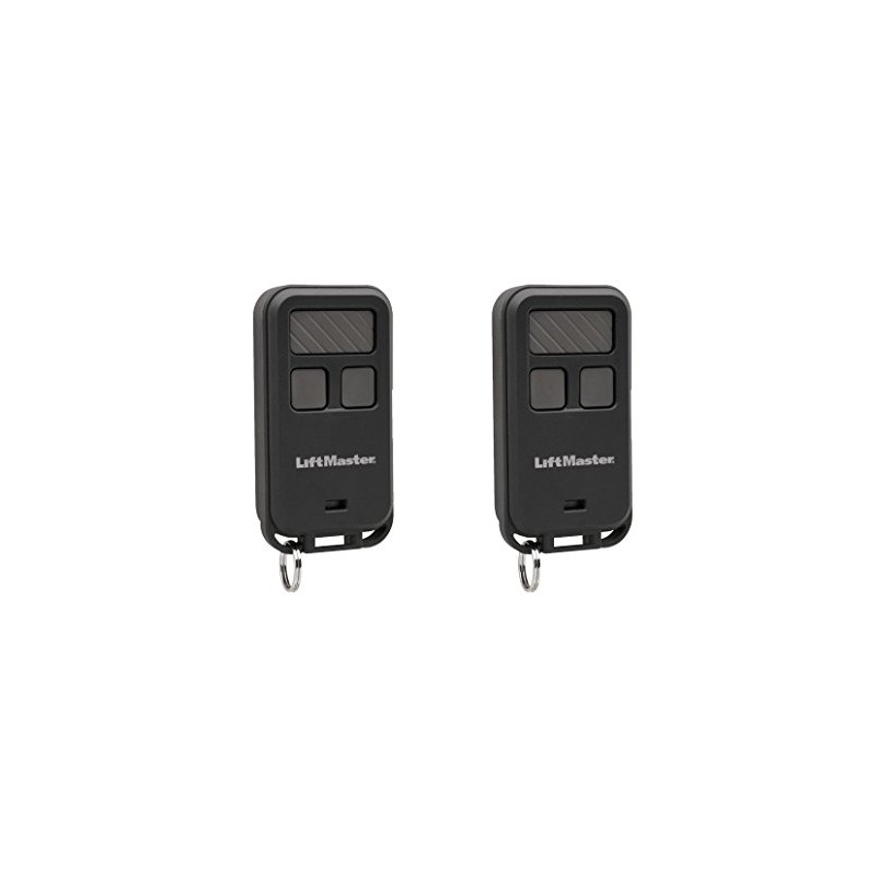 Mini Key Chain Garage Door Opener Remote 2pk, Black with