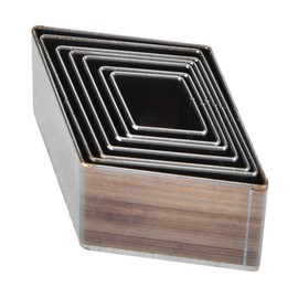 7Pcs 20-50mm Leather Diamond Shape Cutting Mold Die For Leather Cutter Leather Crafts