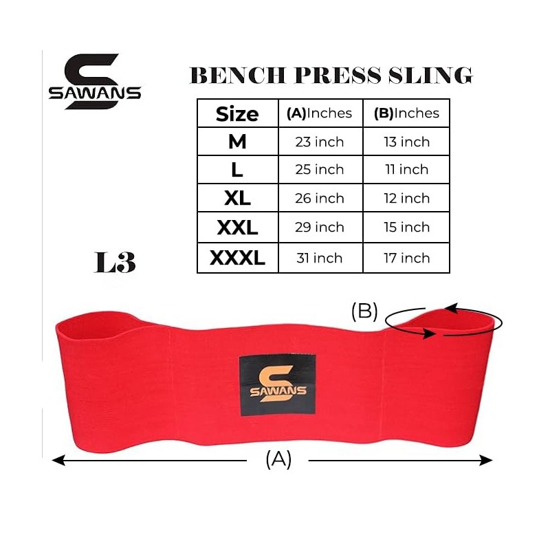 SAWANS Bench Press Sling Power Weight lifting Training Fitness Increase
