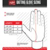 Rawlings BR51BY-S-90 Baseball Batting Gloves, Scarlet, Large