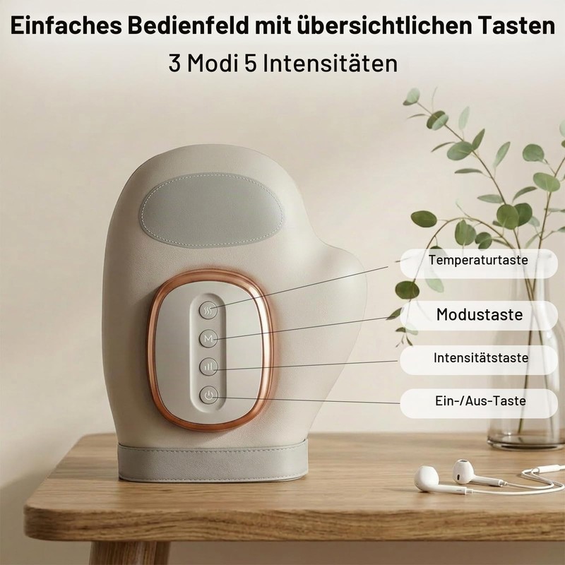 Hand Massager with Heat Function - Wireless Hand Massager, 3