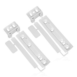 SPARES2GO Door Plastic Mounting Bracket Fixing Slide Kit Compatible with Frigidaire Integrated Fridge Freezer/Refrigerator
