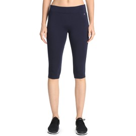 Danskin Women's Capri Legging, Midnight Navy, Large
